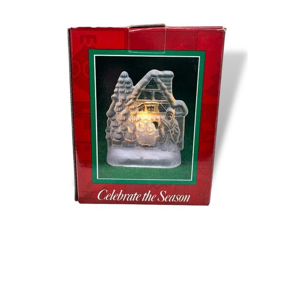 Celebrate The Season Glass Votive Original Box 1990s - Picture 1 of 11